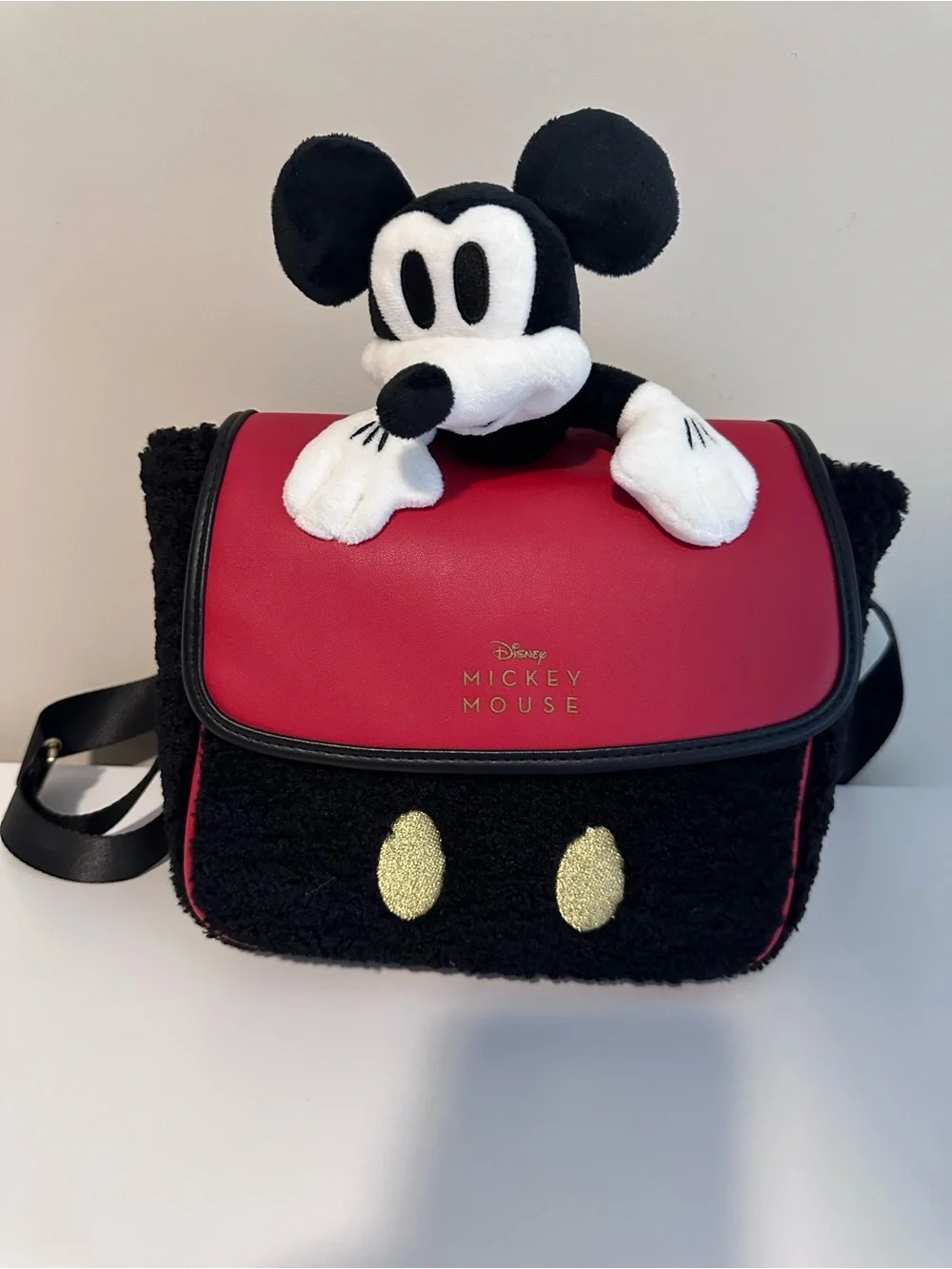 Disney Mickey Mouse Plush Backpack NWT